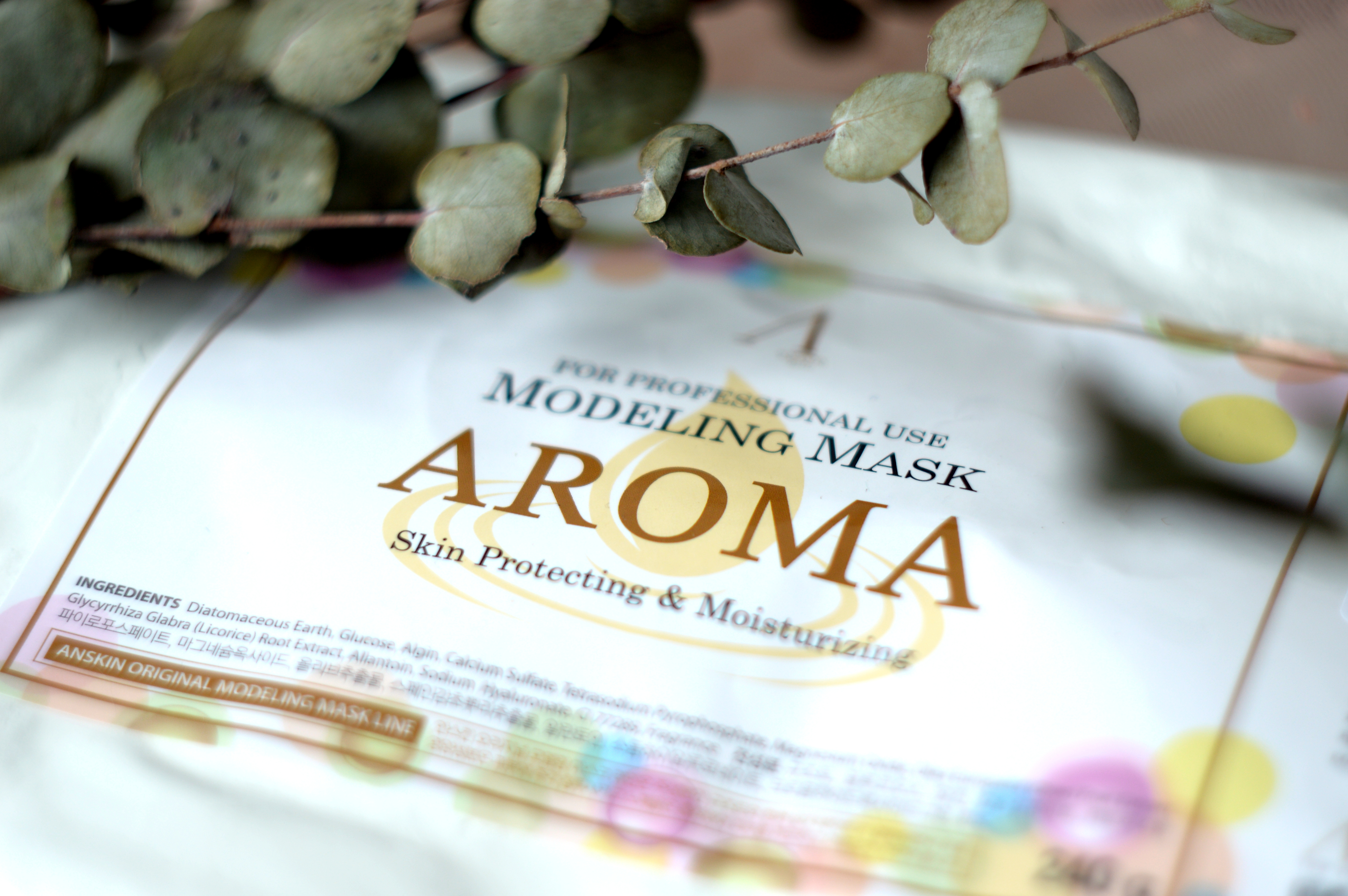 Альгинатная маска антивозрастная АРОМА Anskin Aroma Modeling Mask 240 г - фото2