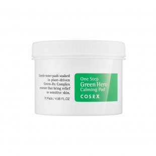 Успокаивающие пэды для чувствительной кожи COSRX One Step Green Hero Calming Pad - фото