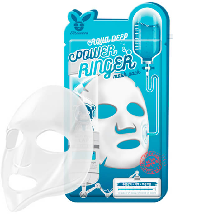 Тканевая маска увлажняющая Elizavecca Aqua Deep Power Ringer Mask Pack
