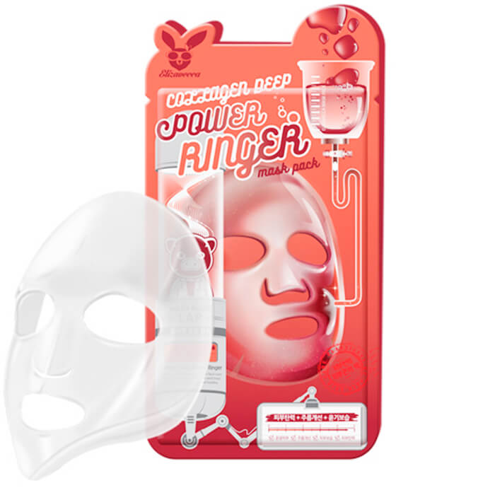 Тканевая маска для лица Elizavecca с Коллагеном COLLAGEN DEEP POWER Ringer mask pack - фото