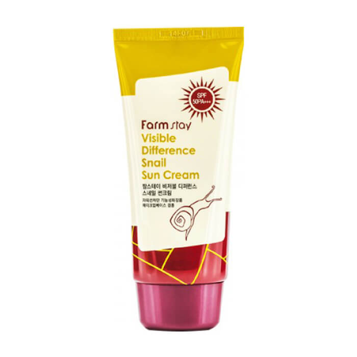 Солнцезащитный крем FarmStay с муцином улитки Visible Difference Snail Sun Cream SPF50+ PA+++ 70г