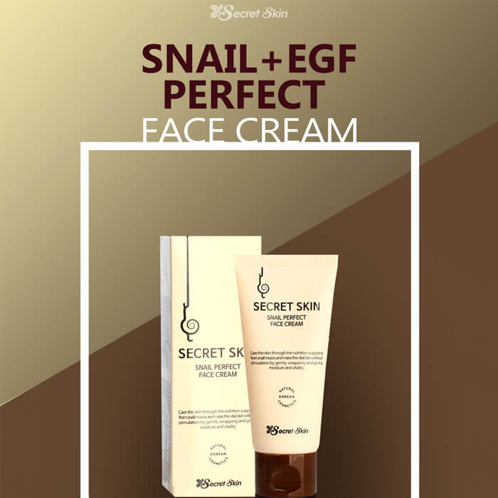 Крем для лица с улиткой и EGF Secret Skin Snail+EGF Perfect Face Cream 50 мл - фото2