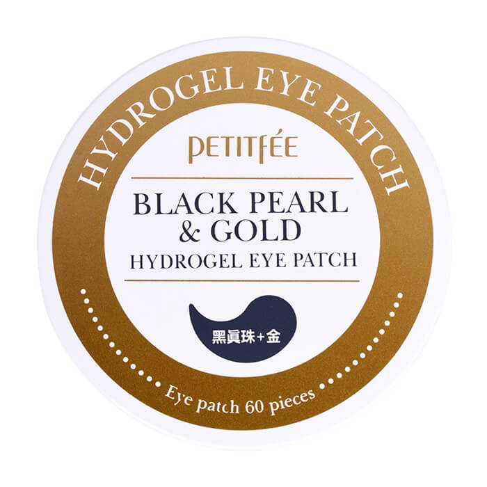 Патчи для глаз Черный жемчуг и золото Petitfee Black Pearl & Gold Hydrogel Eye Patch - фото