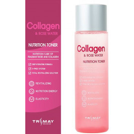 Тонер с коллагеном и розовой водой Trimay Collagen & Rose Water Nutrition Toner 210 мл