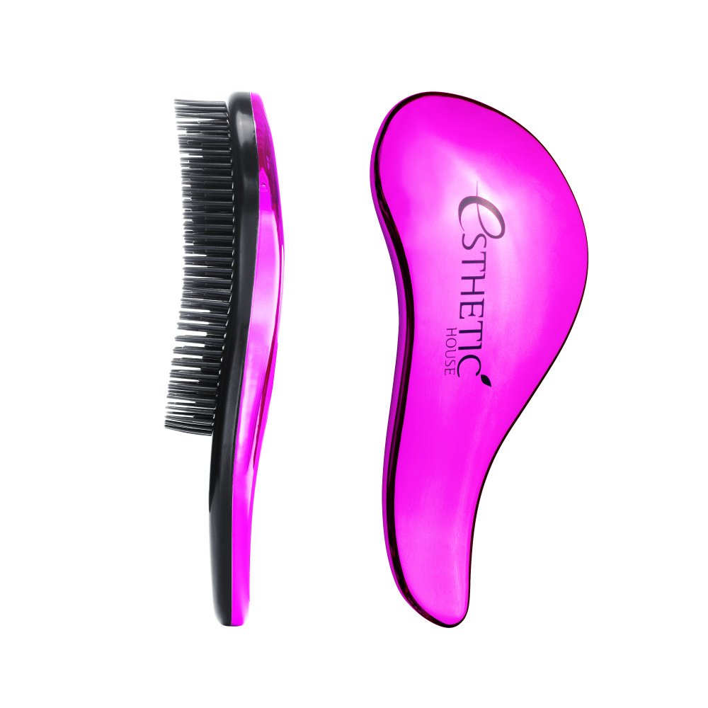 Расческа для волос розовая Esthetic House Hair Brush For Easy Comb Pink - фото