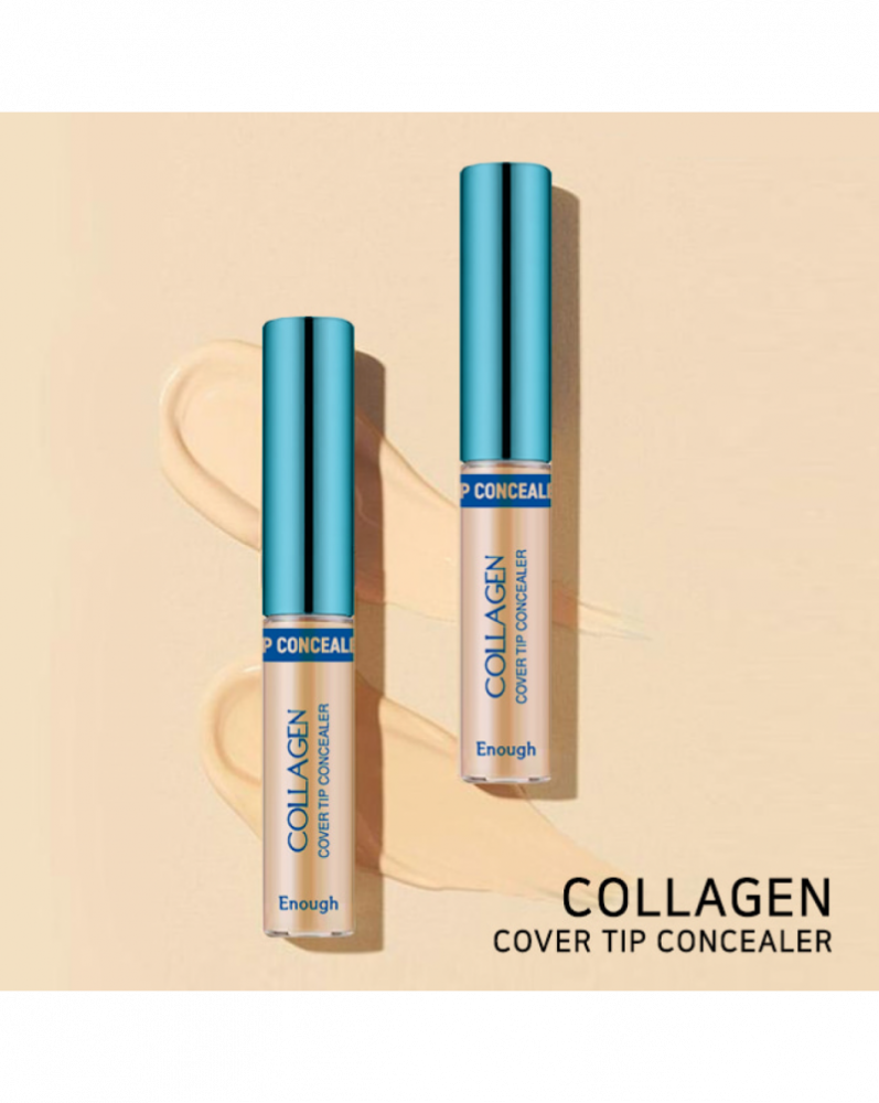 Увлажняющий консилер с коллагеном Enough Collagen Cover Tip Concealer тон 01 5 гр - фото3