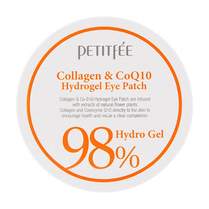 Патчи для глаз Коллаген и Коэнзим Q10 Petitfee Collagen & Q10 Hydrogel Eye Patch- фото