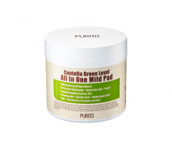 Увлажняющие пэды с центеллой для очищения кожи Purito Centella Green Level All In One Mild Pad 70 шт- фото